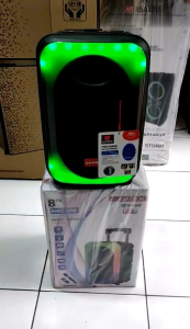 ASATRON HHERMES (8877 UKM) 8" RMS 20W SPEAKER PORTABLE MEETING BLUETOOTH INCLUDE 1PCS MIC WIRELESS 100% ORIGINAL