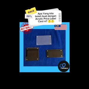 [Ready Stock !!!] Acrylic Supermarket Price Label Holder with Strong Magnets
