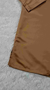 Baju Sekolah Padang Coklat Untuk MTS/MA Kantong Diatas Bahan Elemen