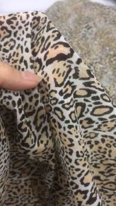 Vải voan lụa họa tiết da beo dày vừa mềm rũ (khổ 1m5)may đầm váy dạ hội đầm maxiáo dàiáo sơ mi áo kiểu