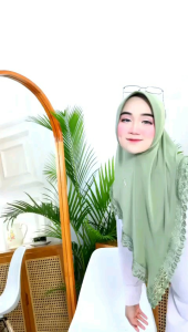 Hijab Instan Renda Permata Mewah By Rafilah/ Jilbab Instan Athala Matt Jersy Premium Terbaru/Kerudung Instan Kekinian