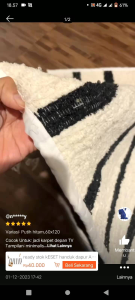 Keset Handuk Kaki Black With: Aksesoris Mandi Praktis