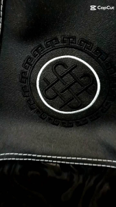 INFINITY CROWN (Black) - Seat Cover (Sand Paper x Smoke Recaro)