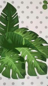 Stiker Kulkas 1 Pintu dan Sticker Kulkas 2 Pintu Monstera