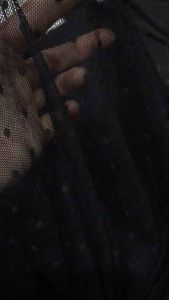 Vải thun lưới chấm bi màu đen co giãn 4 chiều mềm mại (khổ 1m5)may đầm váy áo kiểu thiết kế thời trang