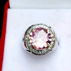 CINCIN BATU PINK TOPAS CUTTING BULAT