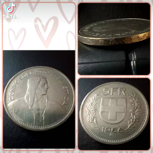 100% Authentic 1968 Switzerland 5 Francs Silver Old Coin *Edge Inscription Words Upside Down Good Condition  *Catalogue #02-17 *Actual Pictures Taken No Stock Photos  *Free Shipping with tracking number