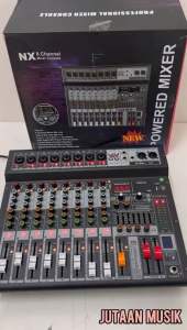 POWER MIXER BLACK SPIDER NX8 MIXER 8 CHANNEL NX 8 256DSP