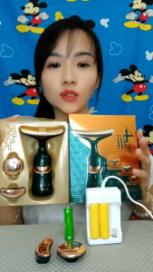alat pengencang wajah KDK 3 in 1 setrika wajah alat pijat wajah getar alat treatment perawatan wajah