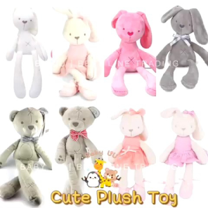 Baby Toys Baby Bunny Bear Soft Toy Plush Toy Baby Soothing Toy Rabbit Doll Sleep Comfort Toy Soothing Toy Mainan Bayi Mainan Kanak-Kanak可爱婴儿幼儿毛绒玩具