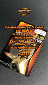 DISCPAD KAMPAS REM BELAKANG SATRIA FU SUPRA X 125 FI HELM IN BLADE 110 125 JUPITER MX 135 NEW MX KING 150 VIXION NVL NVA R15 V2 XABRE SPIN 125 SKYDRIVE