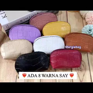 MARIONE - POUCH CROCO Dompet Koin Croco Coin dompet oval mini