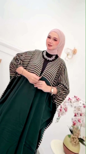 KAFTAN KEKINIAN 2024 LENGAN 3/4 RAYON ADEM