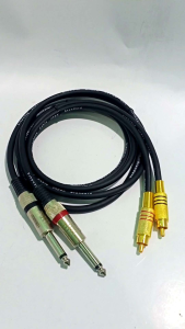 kabel konektor audio mixer ke power jek akai to rca canari satu set 1m 5 meter termurah