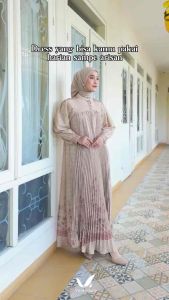 EMYRA MAXY DRESS PREMIUM MOTIF PLISKET BY VENTE