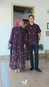 DANIA COUPLE SET DRESS KURTA SILK MOTIF BY VENTE