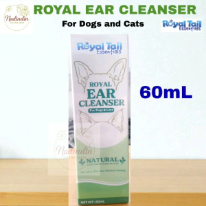 ROYAL EAR CLEANSER 60mL For Dogs and Cats Natural Ear Cleanser for Pets