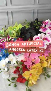 ANGGREK PALSU BUNGA ANGGREK ARTIFICIAL BUNGA MAINAN BUKET BUNGA PALSU ARTIFICIAL FLOWER