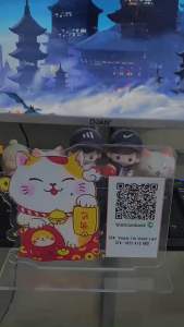 Bảng rồng thần tài in mã qr code để bàn chất liệu mica in theo yêu cầu chất lượng bền đẹp hỗ trợ thiết kế QR code 2024