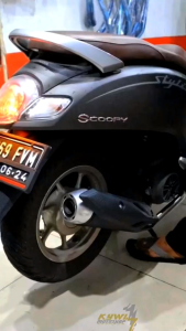 Knalpot Copy TZM Scoopy Karbu New Stylish PRESTIGE Suara Ngebass Adem