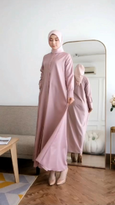 Gamis Polos | Gamis bahan Katun katun toyobo | Busui Friendly | Gamis Madina Polos Terbaru