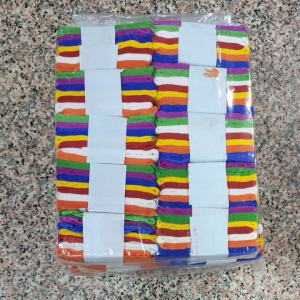 กระดาษสายรุ้ง กระดาษย่น กระดาษเจ็ดสี 1ห่อ พร้อมส่ง