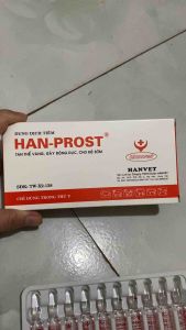HAN-PROST (2ml 5ml) tan thể vàng hẹn đẻ lợn trâu bò chó mèo