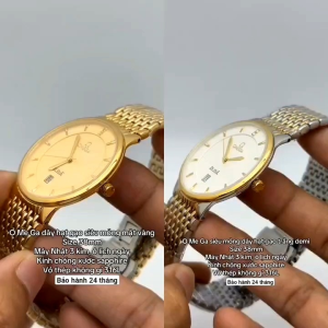 Đồng Hồ Nam 0mg size 38mm máy pin Miyota nhật kính sapphire chống xước dây thép không rỉ