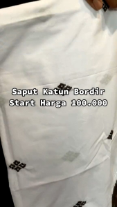 Saput Katun Bordir Adat Bali Kwalitas Premium