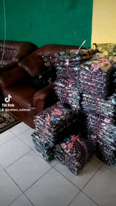 BAKAL BAHAN/BAJU KURUNG READY BORDIR BUNGA BELAH