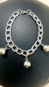 Kalung Kucing Rantai Gandul Bunga & Bintang 2 Lonceng