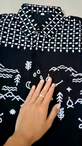 ALOGA KEMEJA BATIK PRIA LENGAN PENDEK SLIM FIT LAPIS FURING BAHAN KATUN SOLO