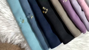 Hijab square tudung bawal cotton raya 2025 awning mudah bentuk sulaman exclusive handmade jahit guna tangan