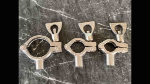 ตัวยึดท่อ ตัวหนีบท่อ แคล้มป์ล็อคท่อ PIPE HANGER SS304 (แบบล็อคข้างเดียว)