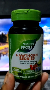 Natures Way Hawthorn Berries 1530Mg 100 Vegan Capsules Digestion Anxiety