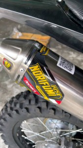 Knalpot Norifumi Roket 4 Stenlis CRF 150 KLX D-Tracker 150 WR 155 Viar Cross 150 dan Bisa Modif Trail