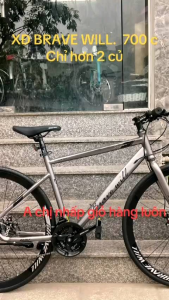 XĐ BRAVE WILL VÀNH 700 28 C TẶNG CHẮN BÙN + bộ lục giác lắp: CHÍNH HÃNG 100%