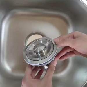 304 Stainless Steel Sink Strainer Drain Stopper Kitchen Anti Odor Leakproof Easy Install Durable不锈钢厨房水槽排水器洗碗槽落水头防臭防漏过滤网