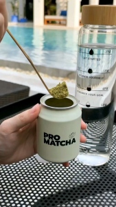 Everburn (แถมฟรีแก้วเขย่า) ชาเขียวมัทฉะ โปรมัทฉะ Promatcha แท้จากญี่ปุ่น ขนาด 40กรัม