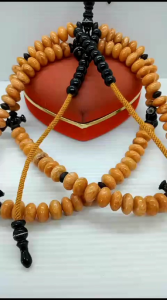 Tasbih Tijani Baju Marjan Oren & Kombinasi Hitam