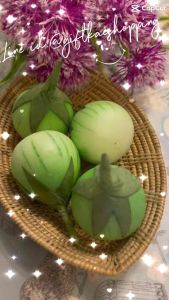 โมเดลมะเขือเปราะ มะเขือเปราะปลอม ผักปลอม โมเดลผัก (ขายยก 4 ลูก)