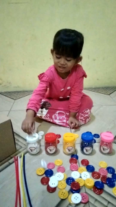 Mainan Montessori Sortir Warna Kancing Jumbo 35cm