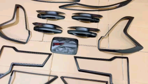 Paket Garnish Alis Depan Belakang Outer Handle Tank Cover Xpander 2021 2022 2024 2025 2026 2027 UP Hitam Chrome