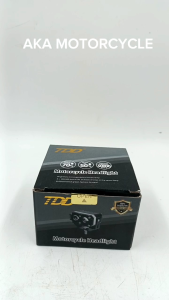 TDD 4728 MINI SINGLE LAMP HEADLIGHT WITH PARKLIGHT RED