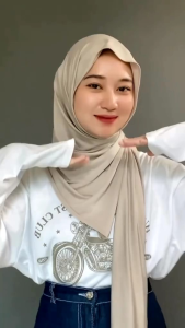 PASHMINA POLOS JERSY UK 175 CM X 75 CM PASHMINA MELEYOT