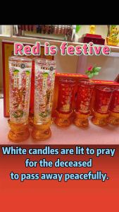 High quality wind proof red yellow white candle gel glass for Buddha smokeless environmental protect