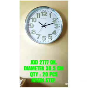 Jam Dinding Merek BLUE CAT Tipe BC-2773 Angka Menyala Saat GELAP/GLOW IN THE DRAK Diameter 30Cm