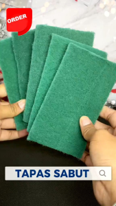 Sabut cuci pembersih panci wajan Sabut spons pencuci piring 1 paket isi 10