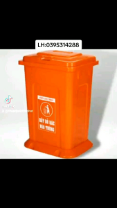 Thùng rác 100 lít có đế chân cao cấp
