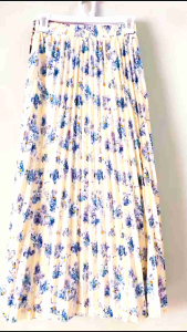 Rok Plisket Premium Bunga Peony Terbaru / Rok Wanita Mayung Kekinian / Skirt Korean